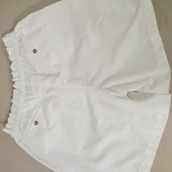 Women's White Drawstring Shorts 80s VINTAGE Size 12 - Picture 5 of 6